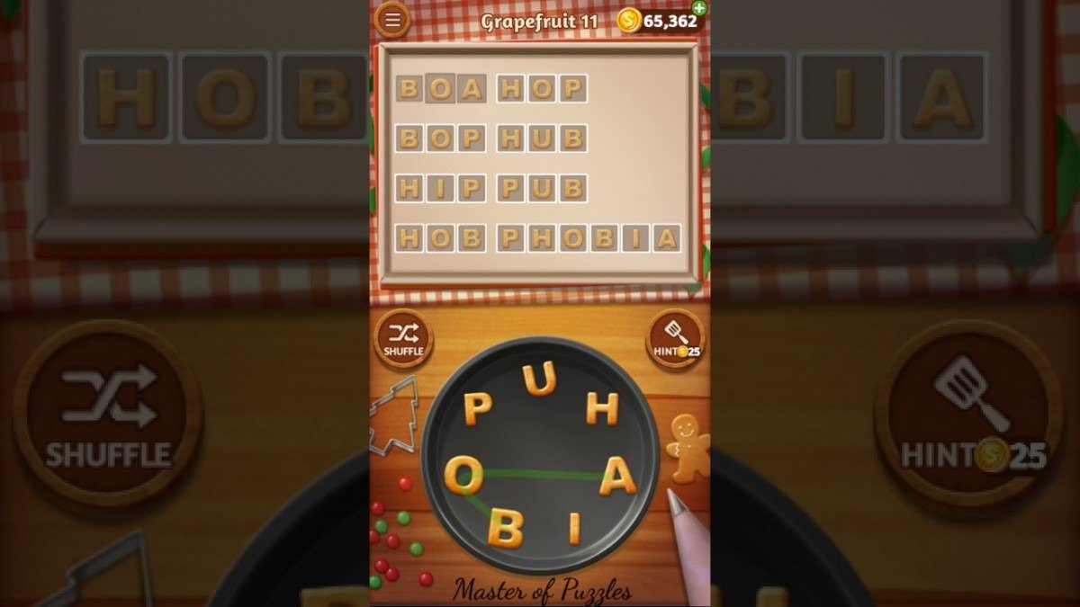 Word Cookies Grapefruit Level 11 Star Chef Solved