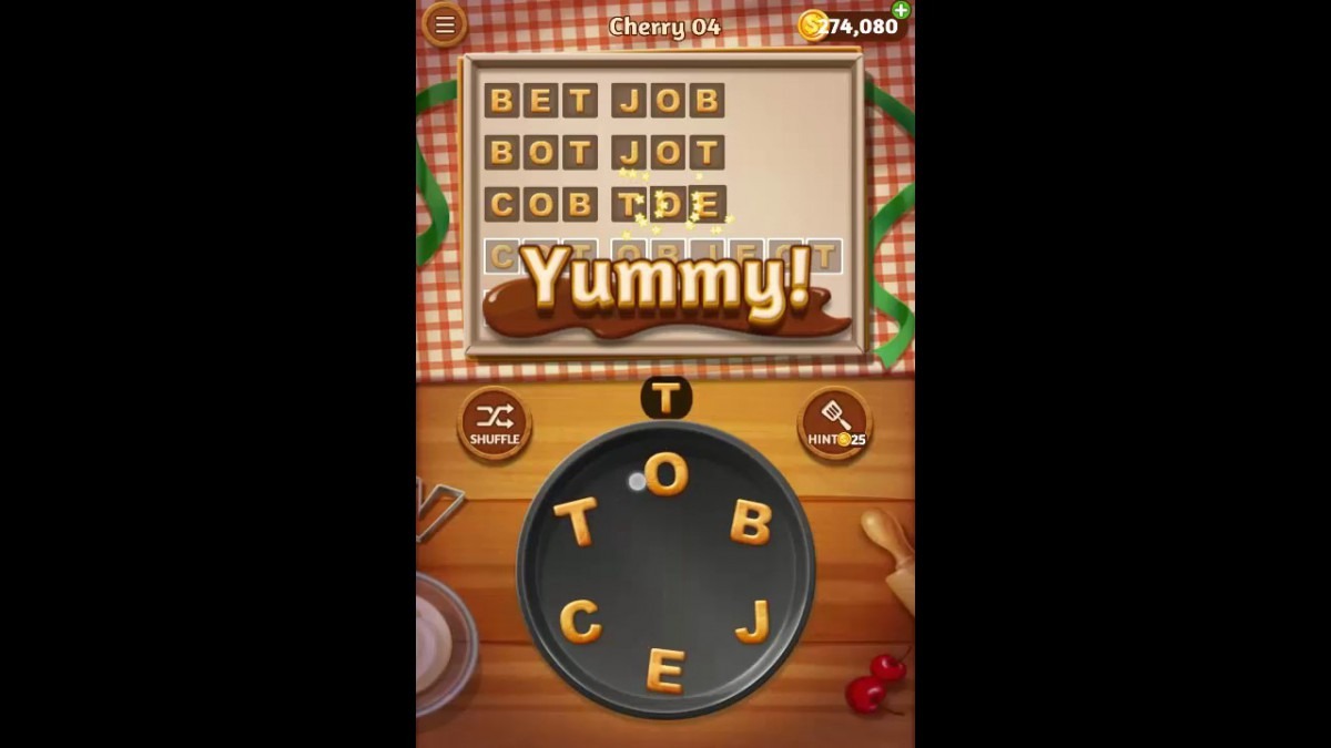 Word Cookies Cherry Pack Level 4 Answers