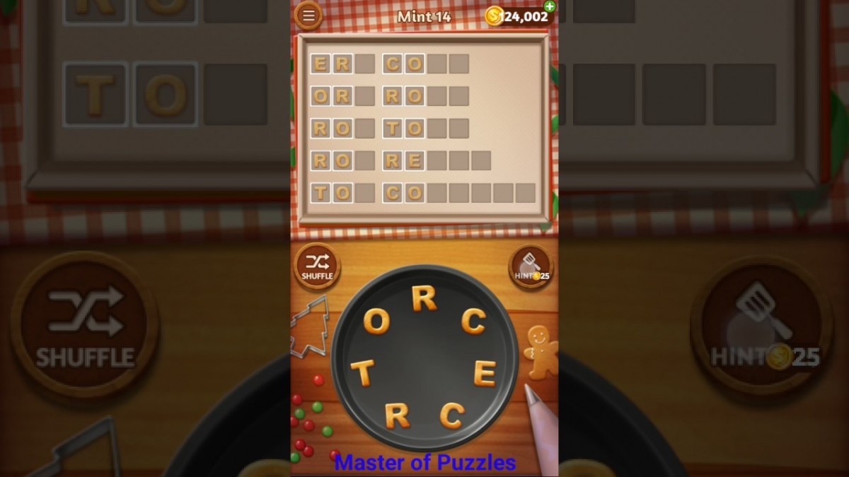 Word Cookies Mint Level 14 Sous Chef Solved