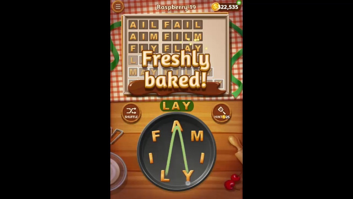 Word Cookies Raspberry Pack Level 19 Answers