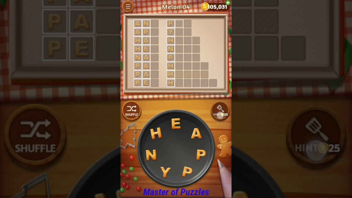 Word Cookies Melon Level 4 Sous Chef Solved
