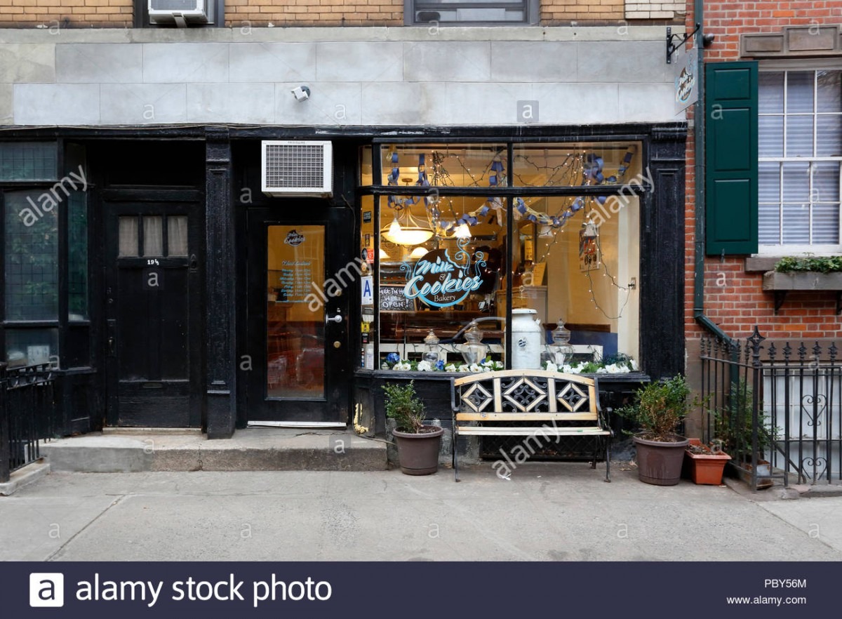 Milk And Cookies Bakery, 19 Commerce St, New York, Ny Stock Photo
