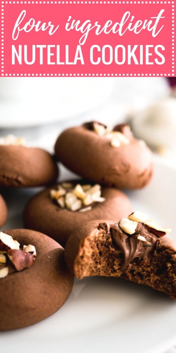 Nutella Cookies Recipe (only 4 Ingredients)