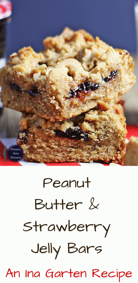 Peanut Butter & Strawberry Jelly Bars