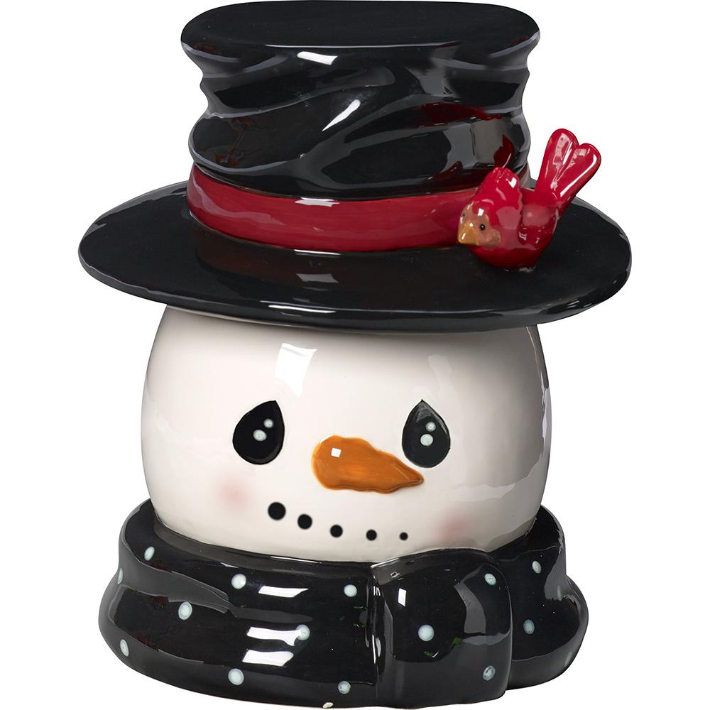 10 In  Snowman Cookie Jar