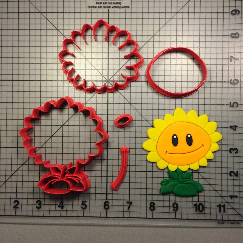 Pvz Sunflower Cookie Cutter Set