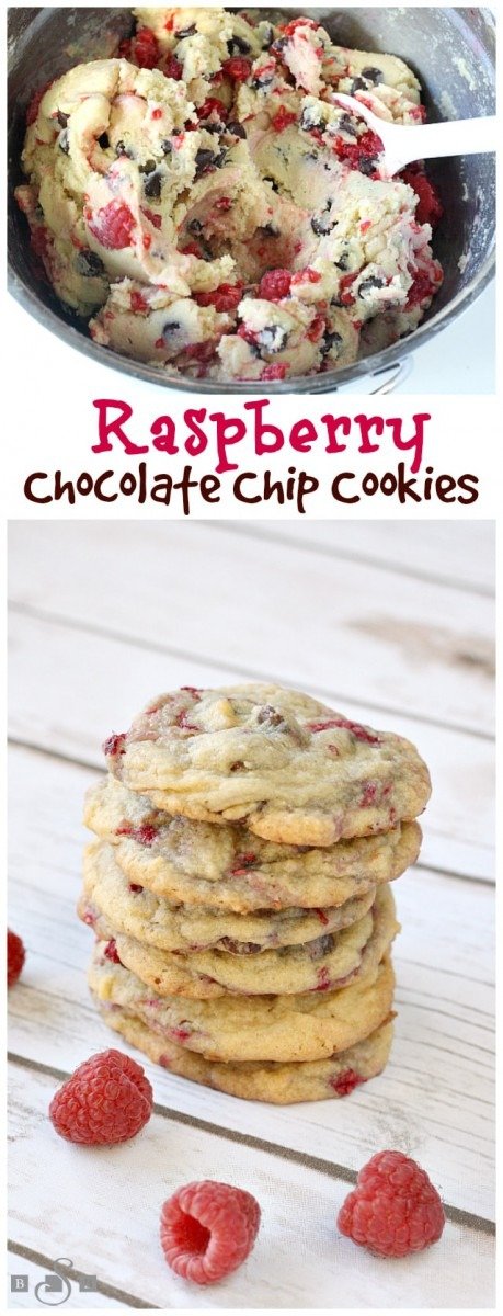 Raspberry Chocolate Chip Cookies