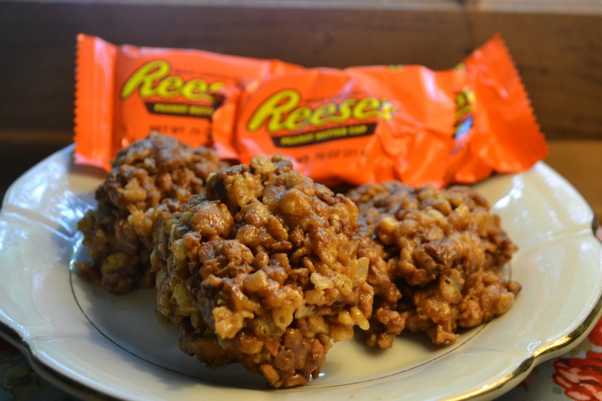 Reese's Cup Rice Krispie Treats