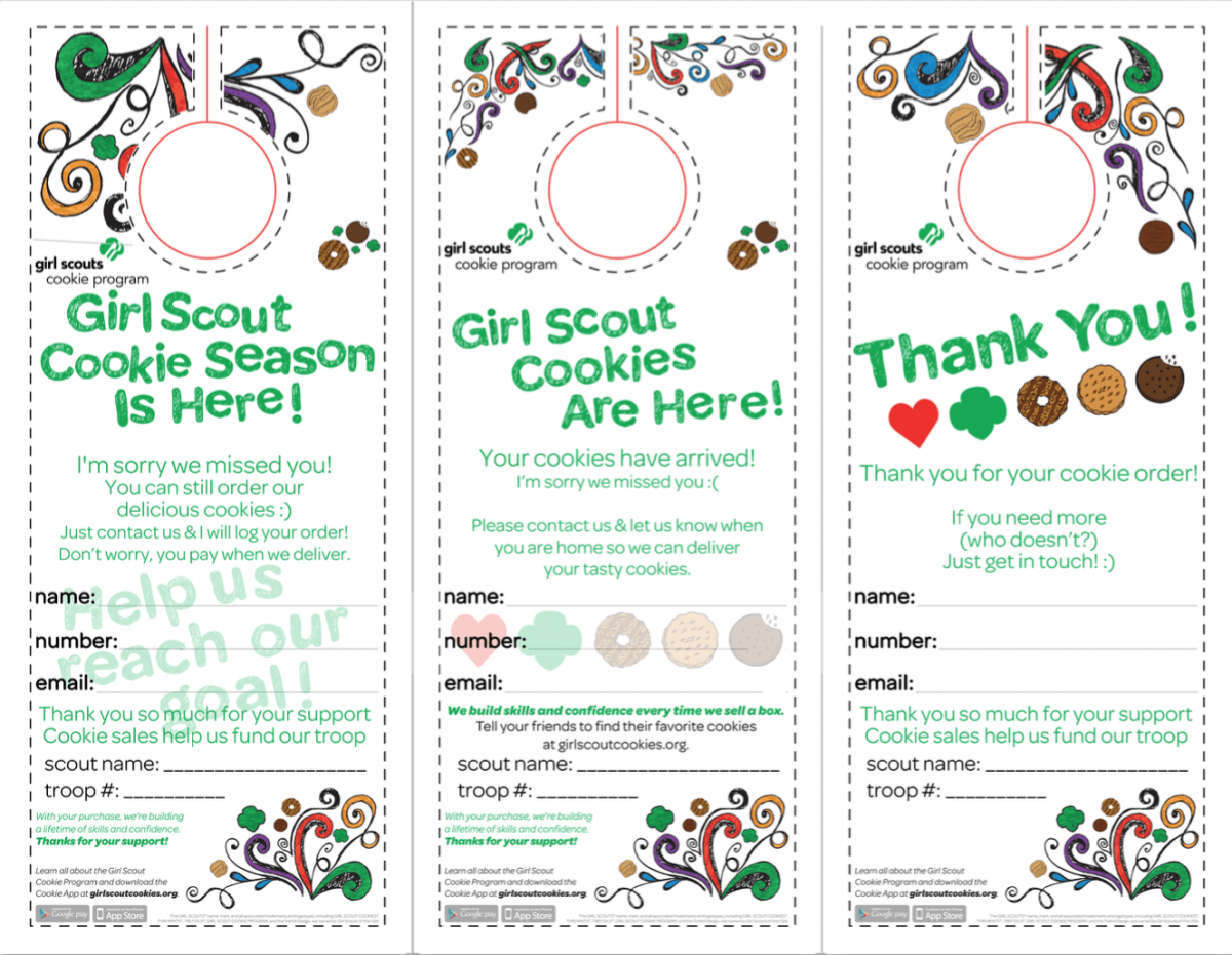 Free Girl Scout Cookie Printable â Updated 2019! â Modified Motherhood