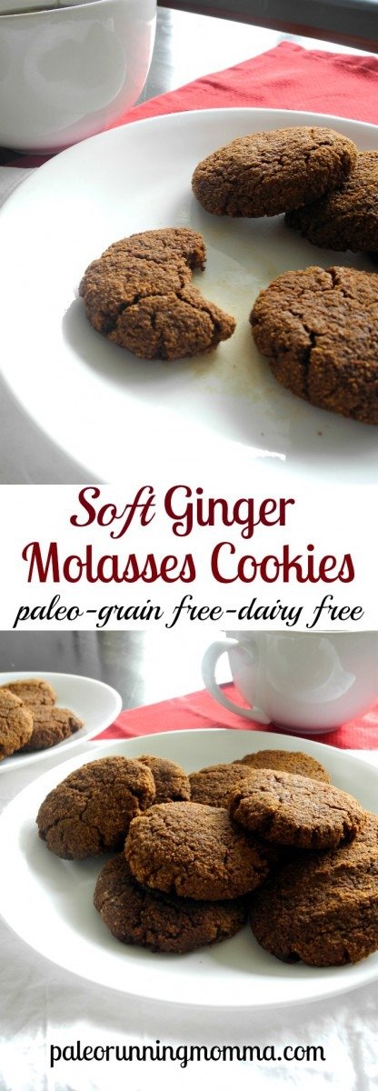 Soft Paleo Ginger Molasses Cookies With Coconut Flour
