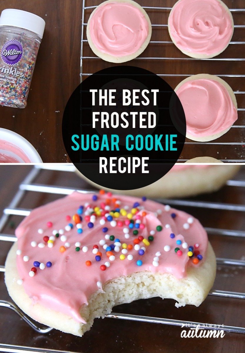 The Very Best Soft Sugar Cookie + Cream Cheese Frosting For Sugar
