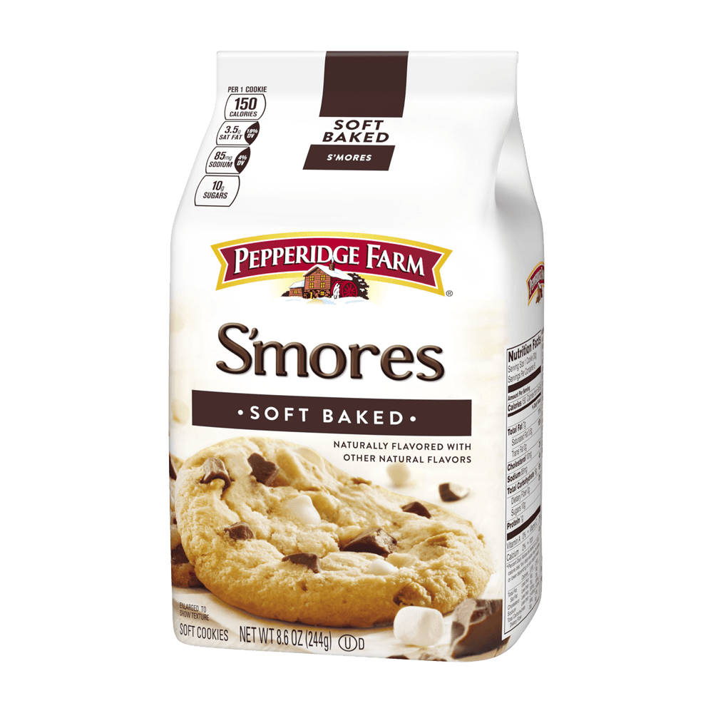 Soft Baked Smores Cookies Flavored With Other Natural Flavors