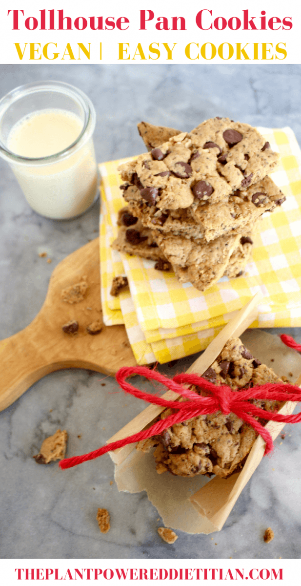 Tollhouse Pan Cookies (vegan)