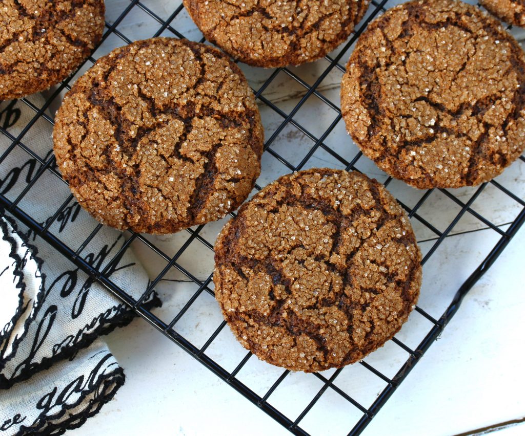 Healthier Whole Grain Molasses Cookies