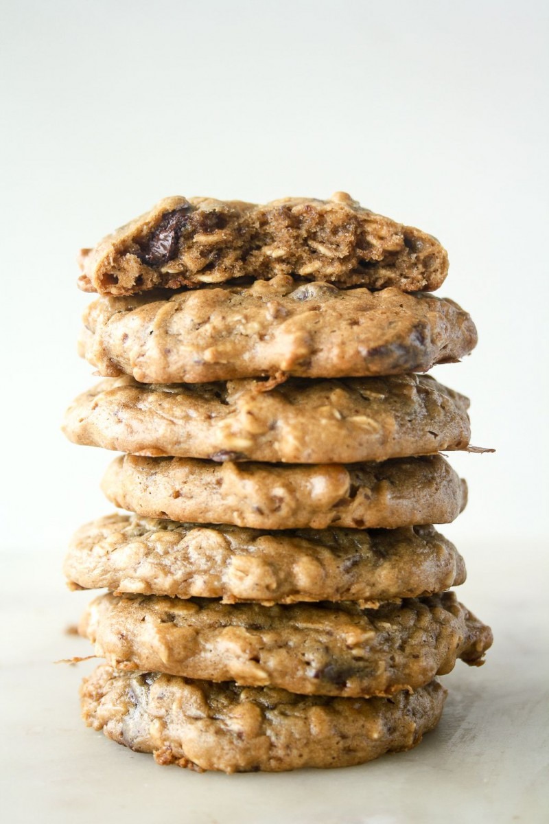 Soft And Chewy Peanut Butter Oat Cookies, Without Flour, Refined