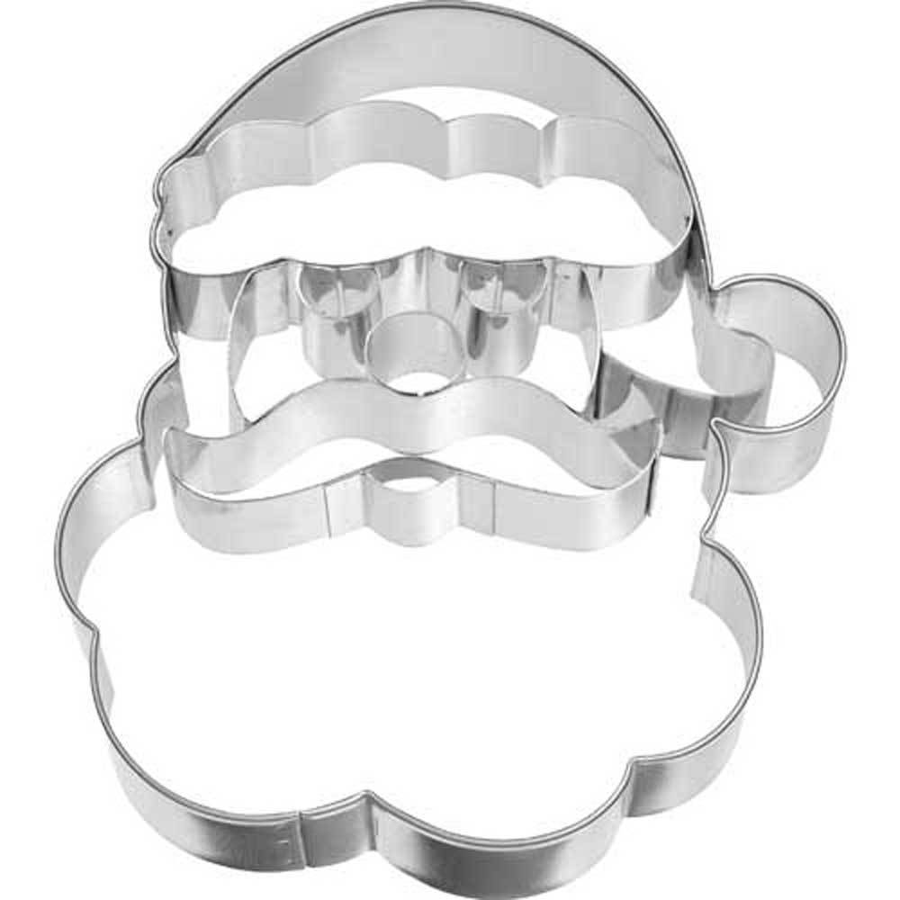 Jolly Santa Face Cookie Cutter, Christmas  Fancy Flours