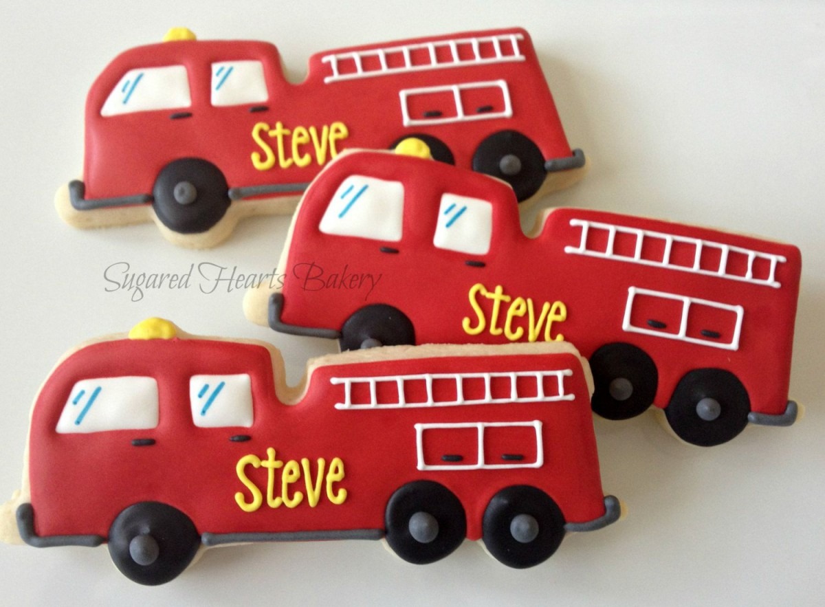 Firetruck Cookies