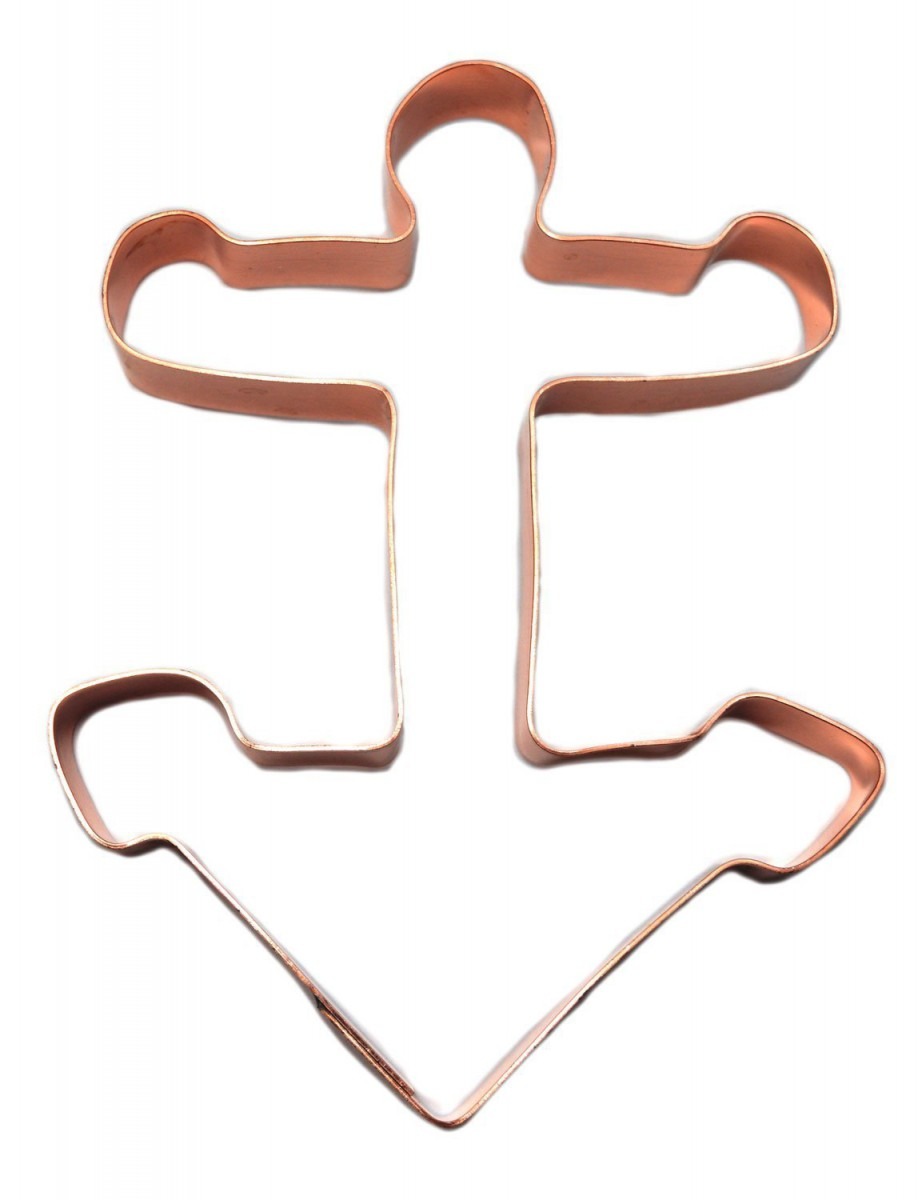 Amazon Com  Cute Large Anchor Copper Cookie Cutter  Kitchen & Dining
