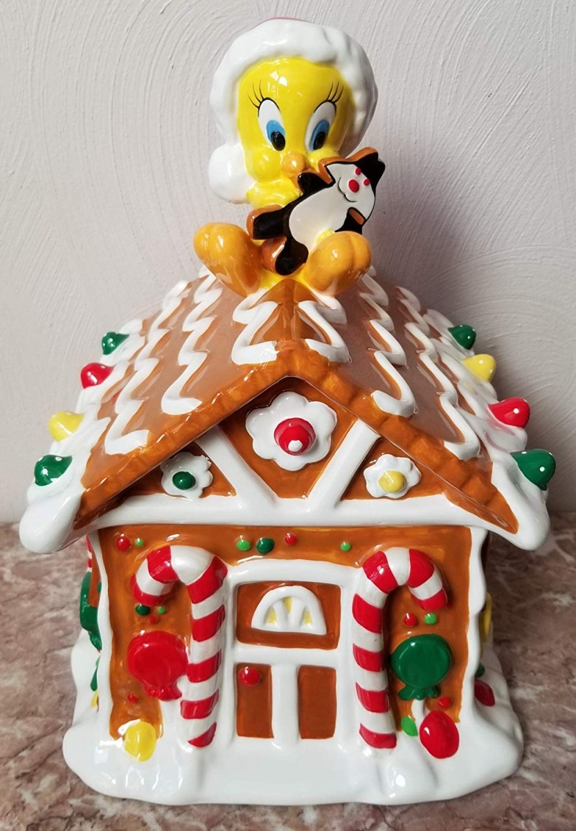 Amazon Com   Tweety Bird Gingerbread House Cookie Jar