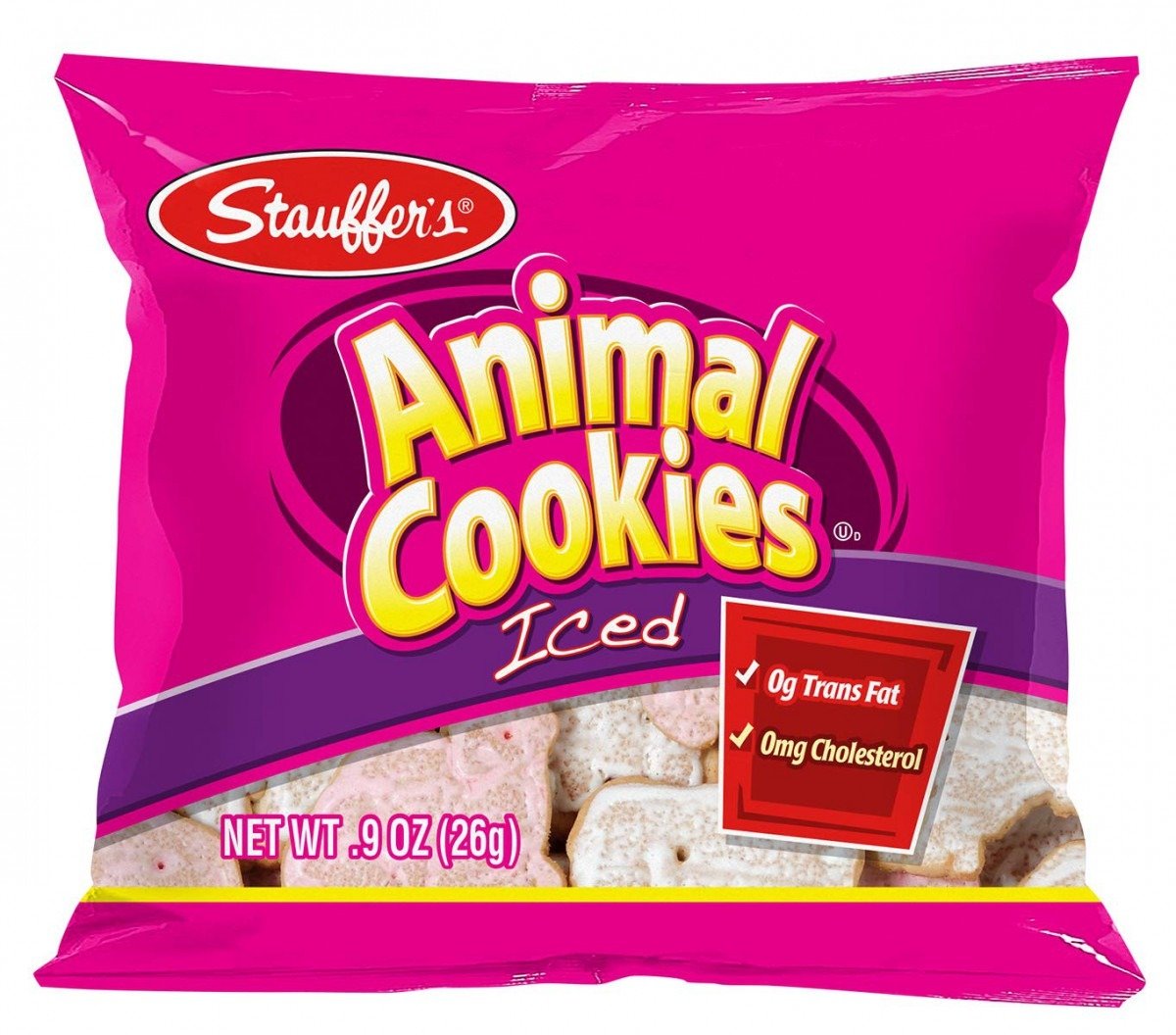 Amazon Com  Stauffer's 20 Mini Snack Packs Iced Animal Cookies,  9