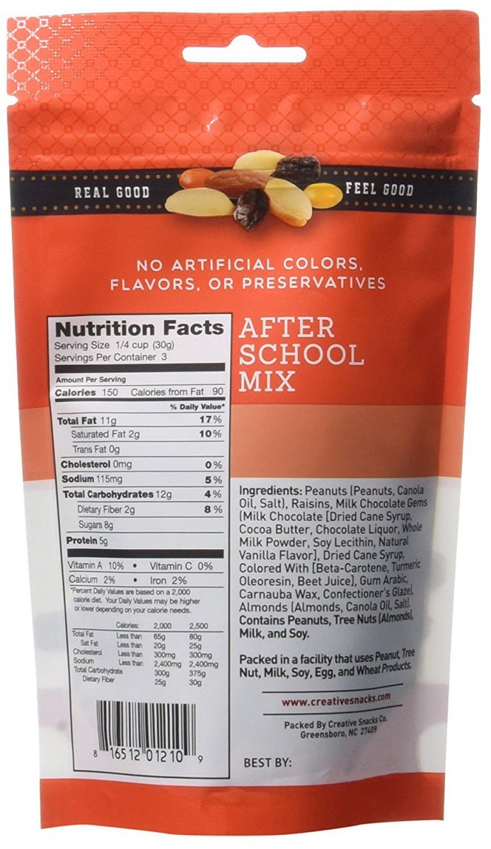 Amazon Com  Creative Snacks After School Mix, 6 Count (pack Of 6)