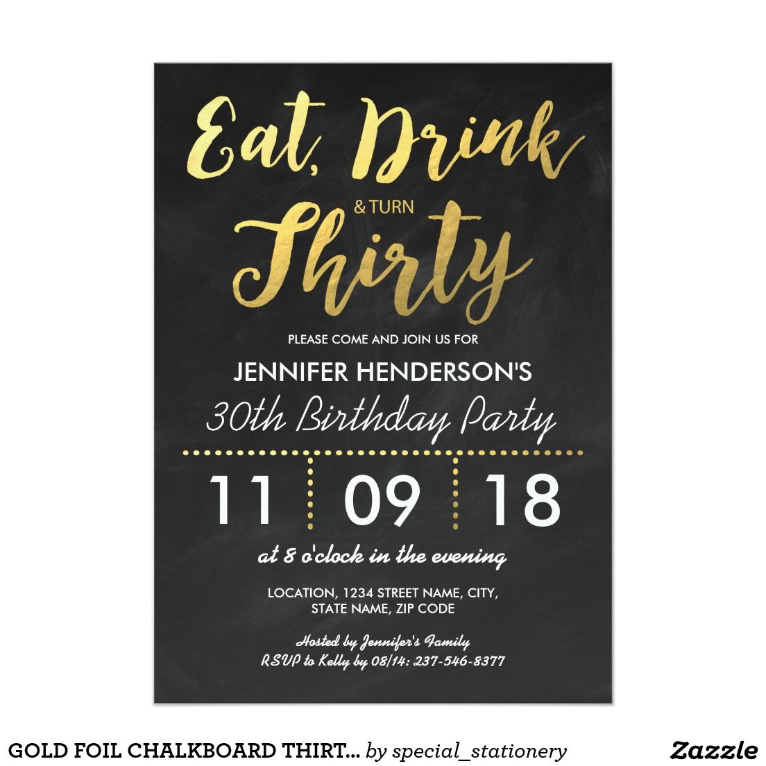 Surprise 30th Birthday Invitations