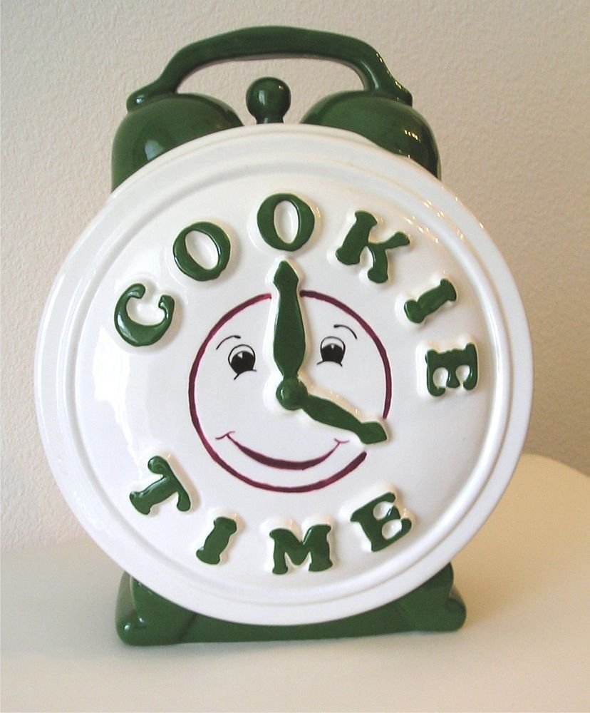 Cookie Time Clock Cookie Jar By Treasure Craft As Seen On Friends
