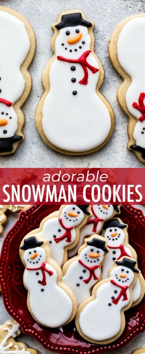 Learn How To Make Adorable Snowman Sugar Cookies With Royal Icing