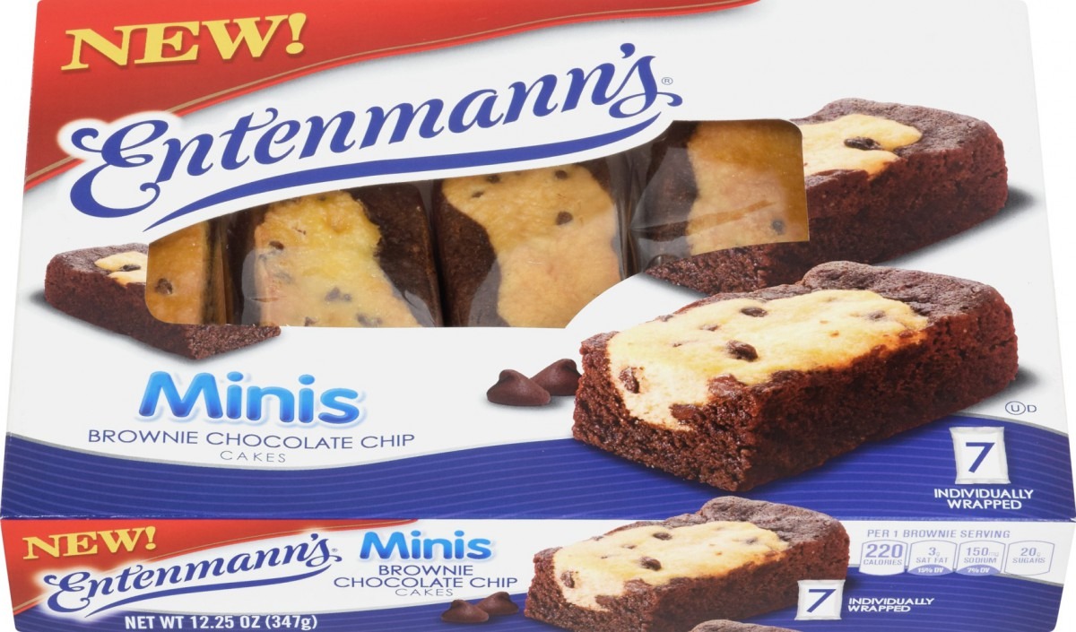 Entenmann’s Mini Brownie Chocolate Chip Cakes, 12 25oz , 7ct