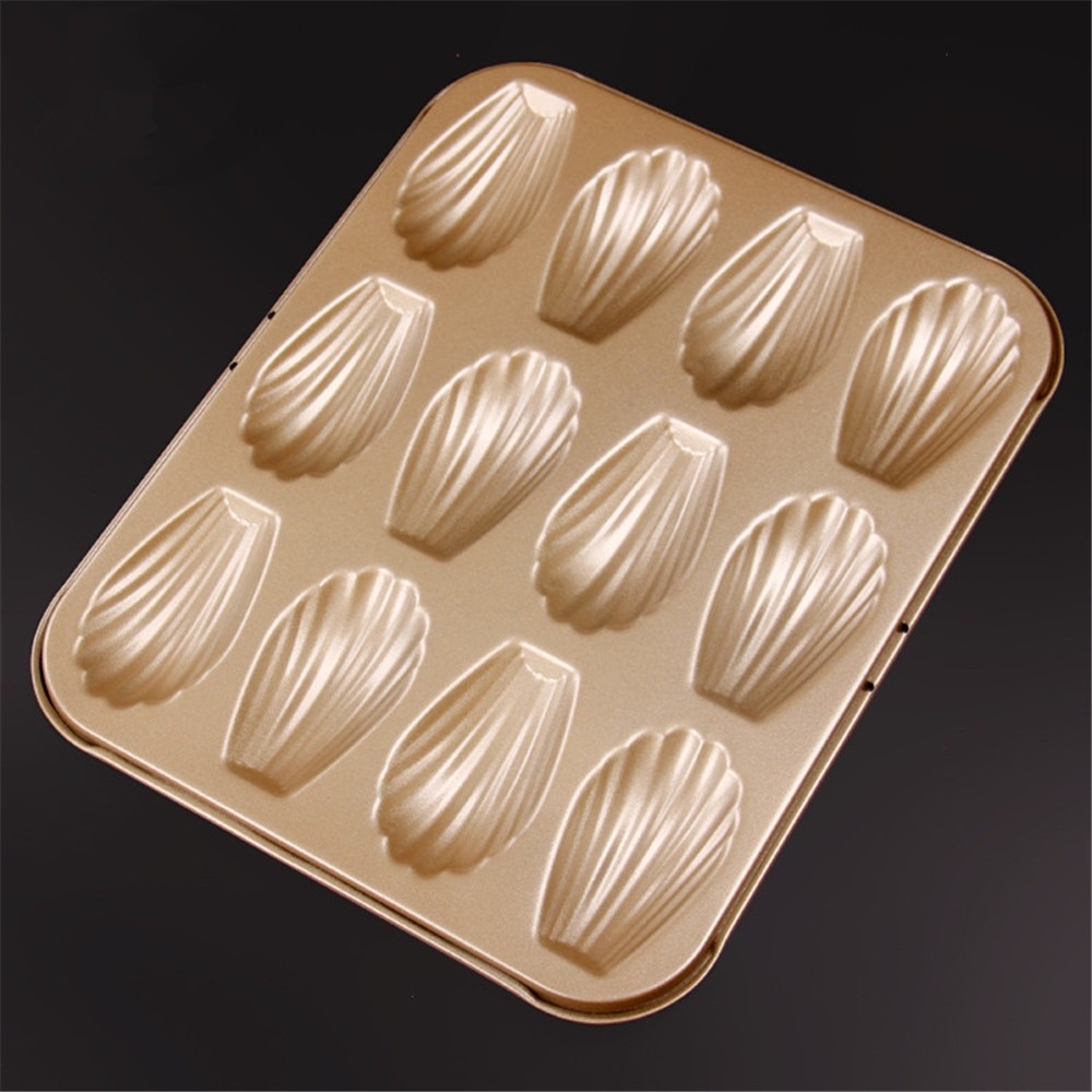 Amw 12 Cup Shell Shaped Metal Baking Pan,christmas Party Kitchen