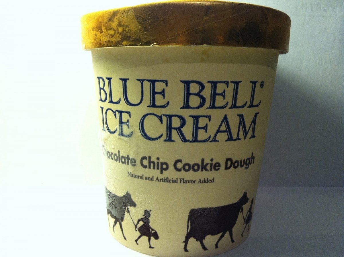 Crazy Food Dude  Review  Blue Bell Chocolate Chip Cookie Dough Ice