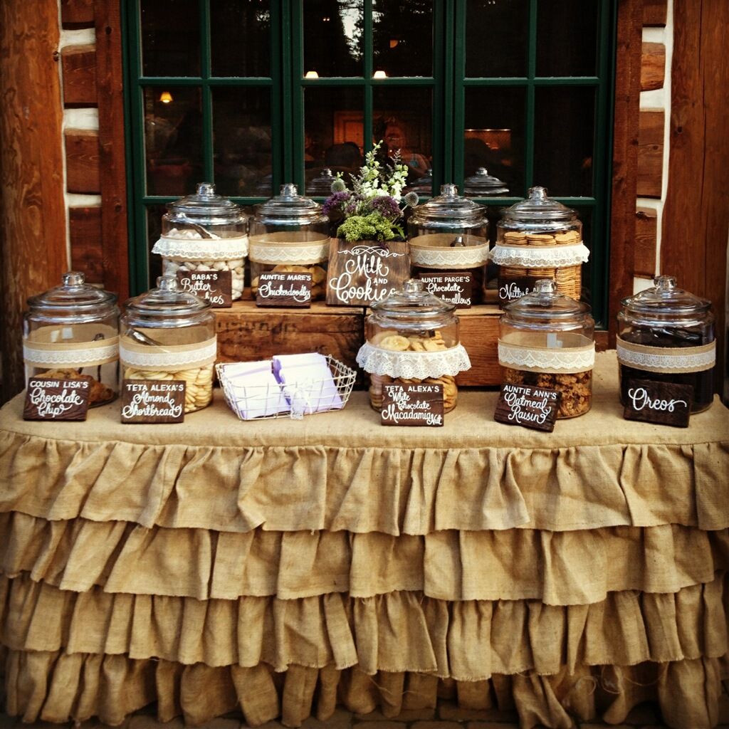Cookie Bar With Treats Made By Loved Ones & Hand