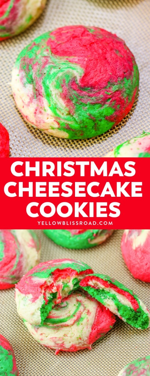 Christmas Cheesecake Cookies