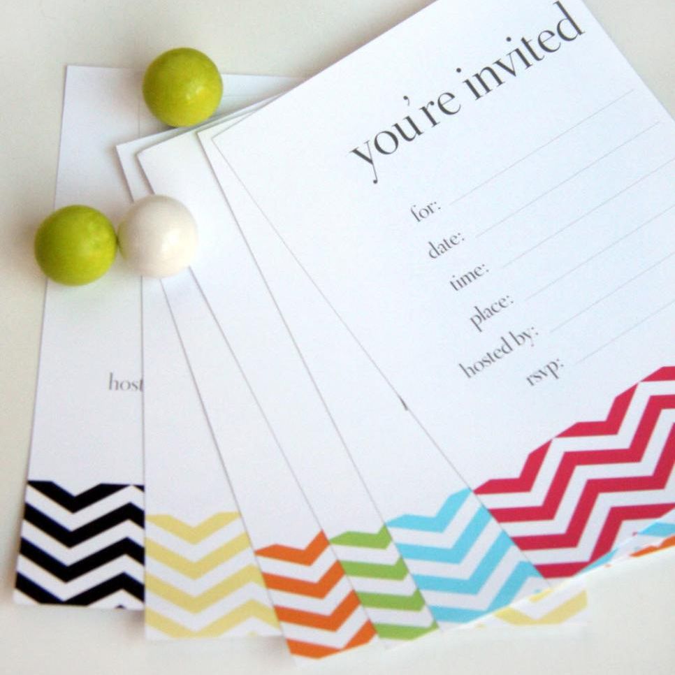 17 Free, Printable Birthday Invitations