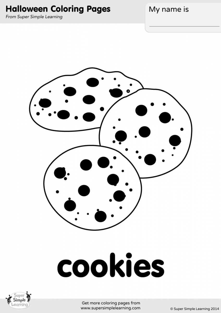 Cookies Coloring Page