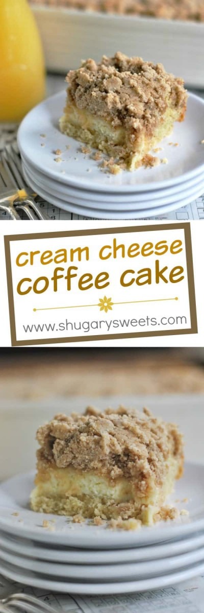Cream Cheese Coffee Cake With Cinnamon Streusel