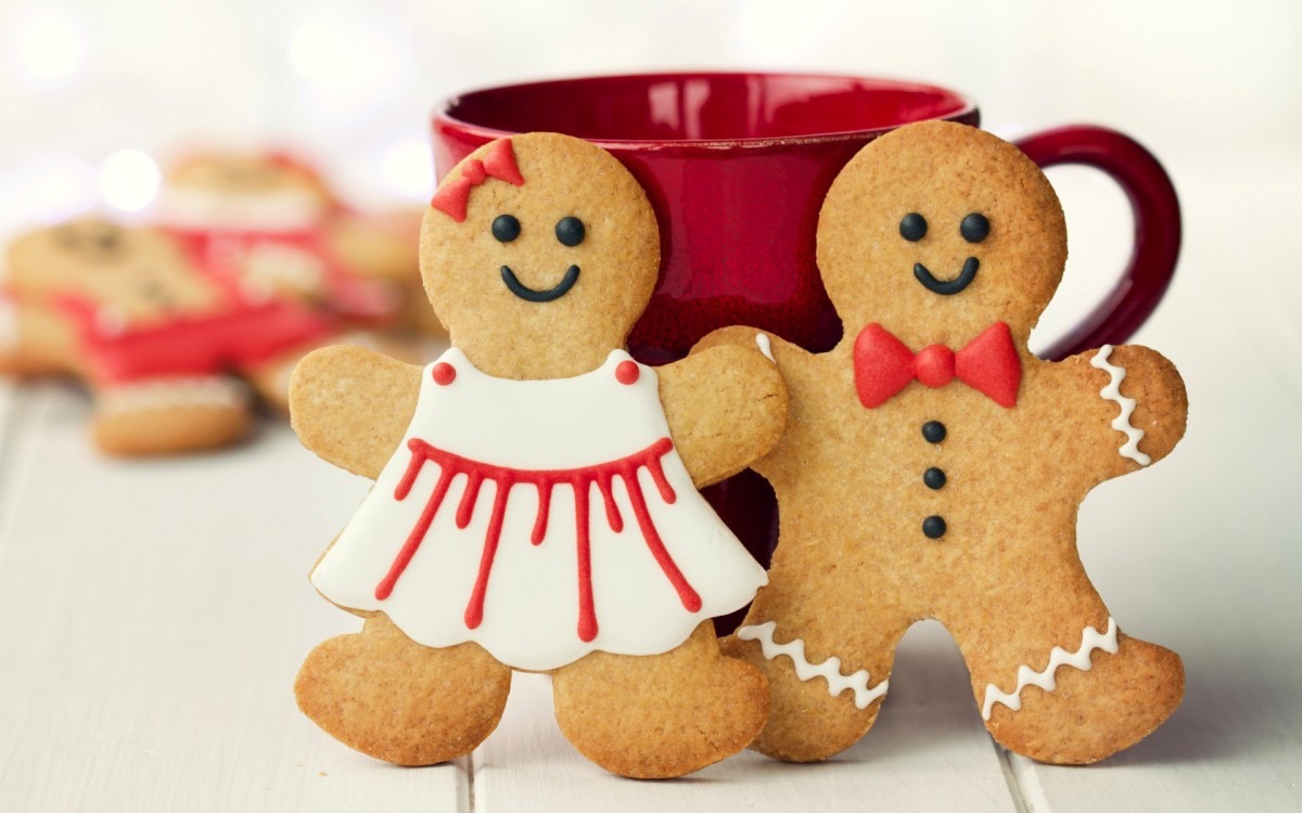 Cute Christmas Cookies Wallpaper