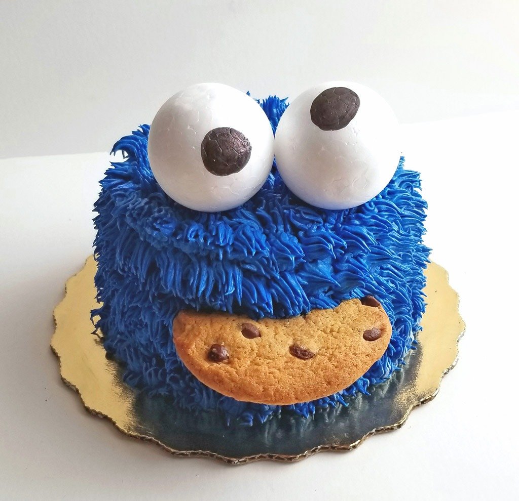 Diy Cookie Monster Smash Cake