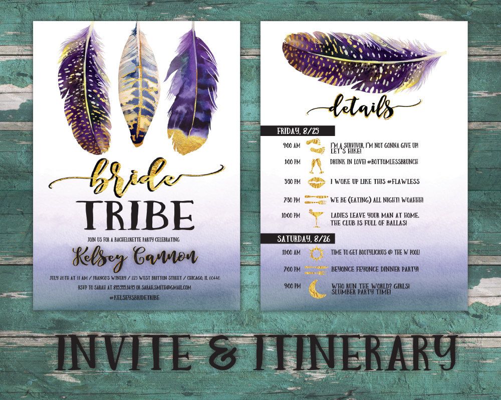 Bride Tribe, Boho, Itinerary Bachelorette, Bachelorette Party