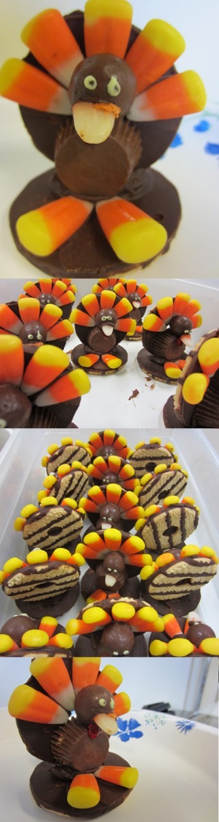 Turkey Cookies Keebler Fudge Stripe Cookies Candy Corn Whoppers