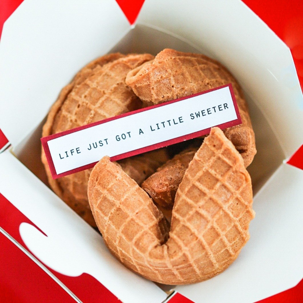 Thirsty For Tea Waffle Cone Fortune Cookies