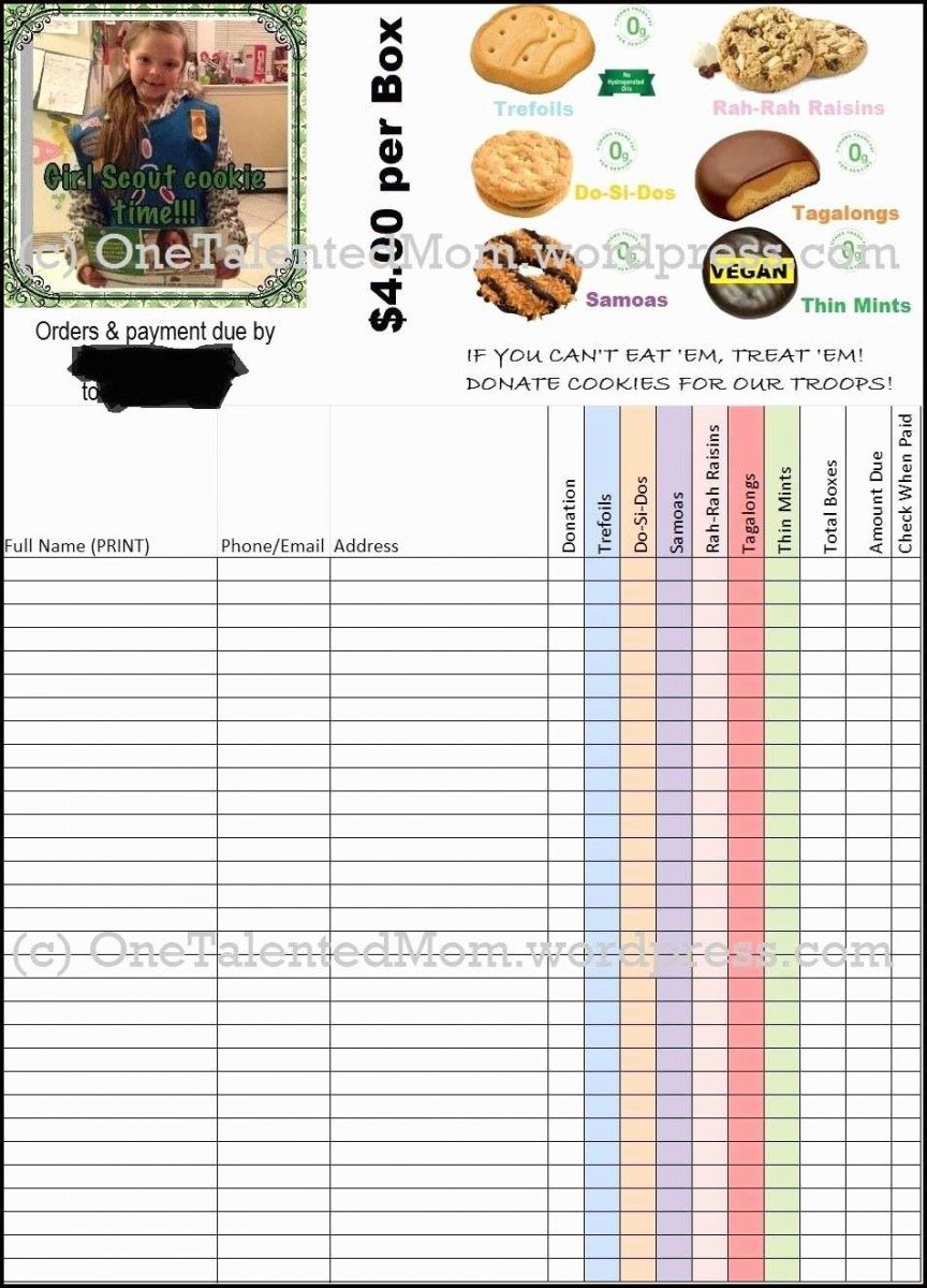 Girl Scout Cookies Online Order Form Admirable Girl Scout Cookie