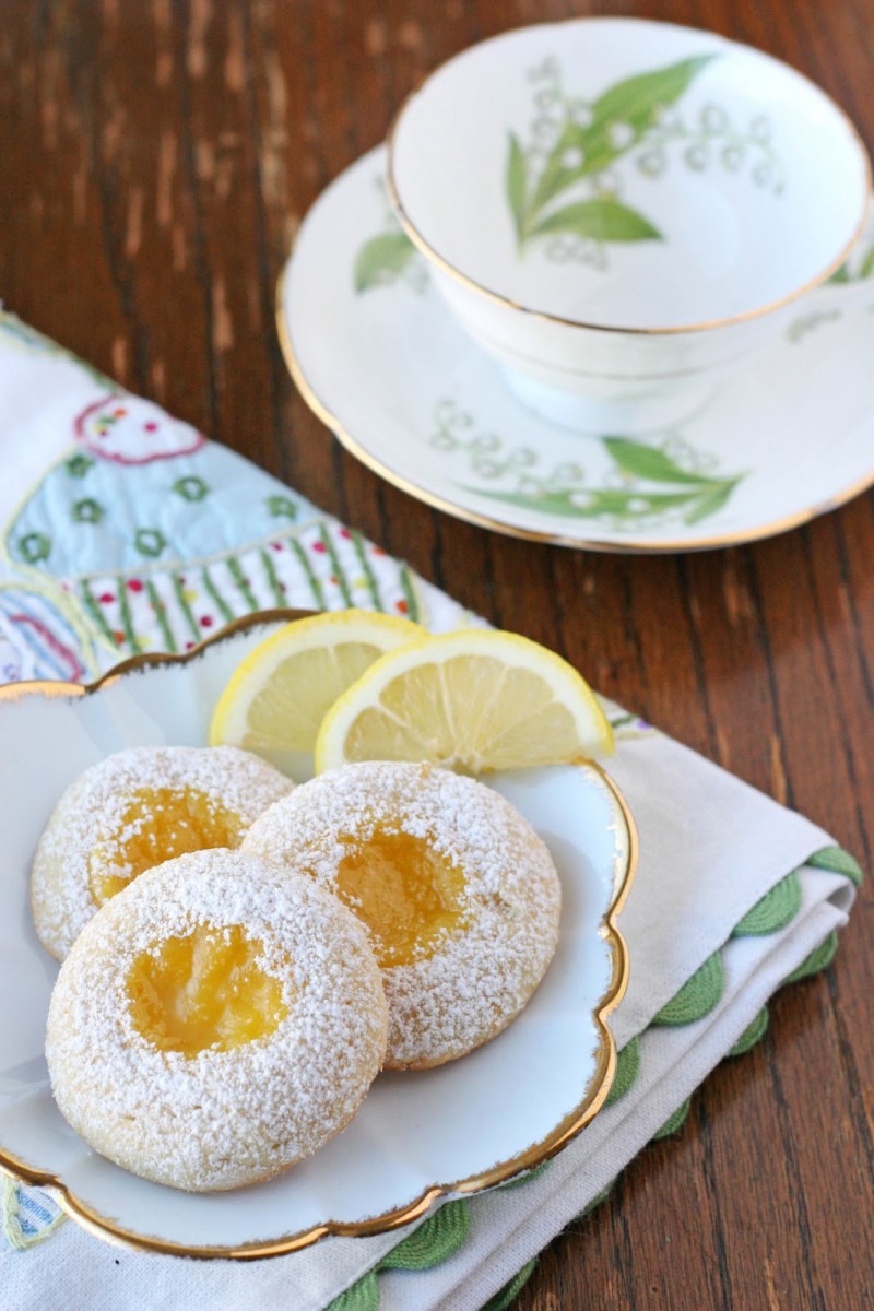 Lemon Thumbprint Cookies {recipe} â Glorious Treats