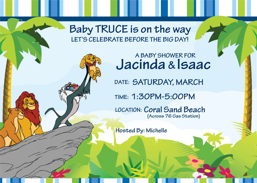 Lion King Invitations From Trumptwitter And Get Inspired To Make