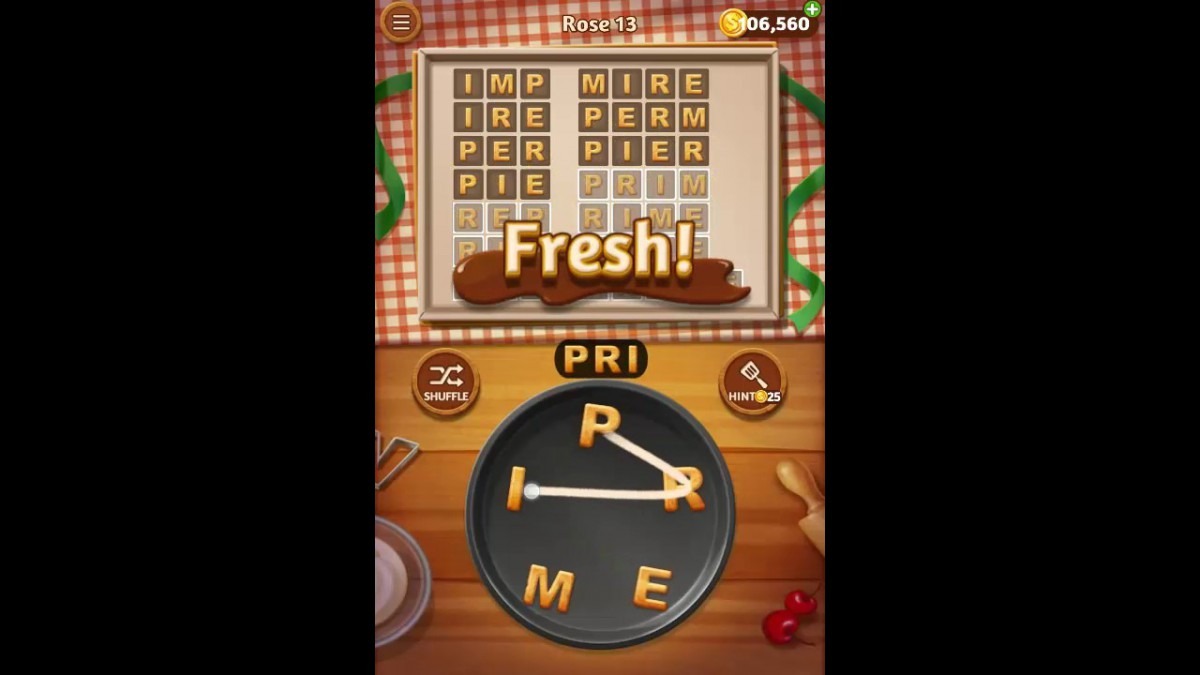 Word Cookies Rose Pack Level 13 Answers
