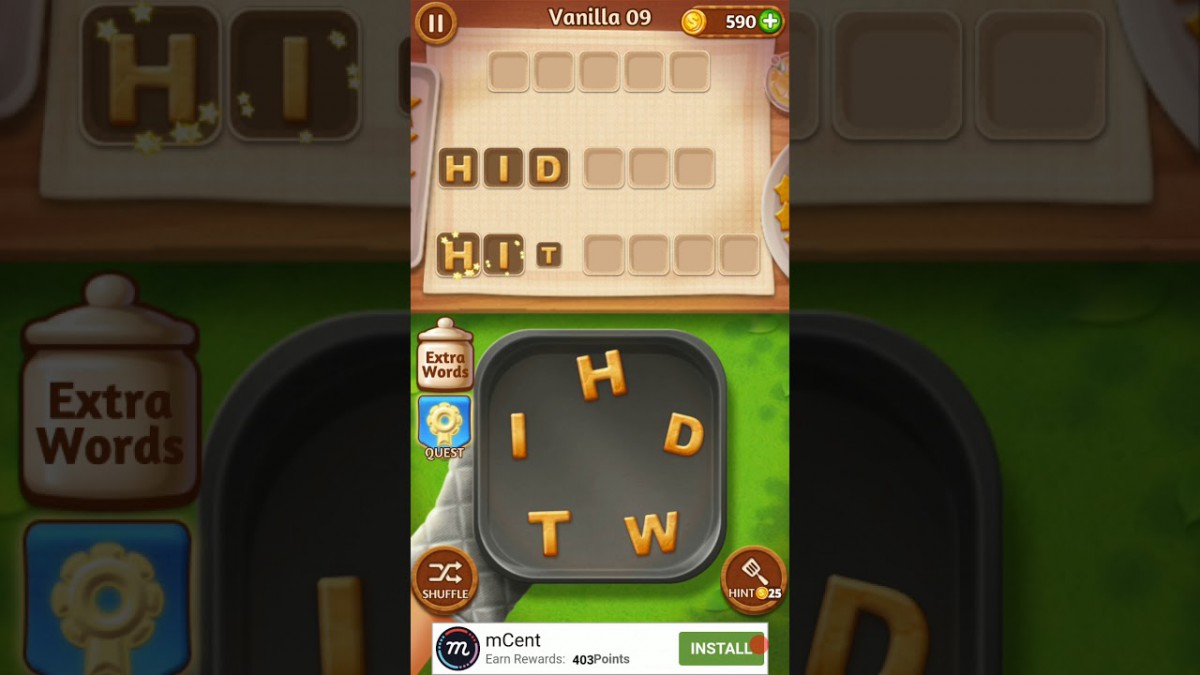 Word Cookies Novice Chef Vanilla Level 9 Answers