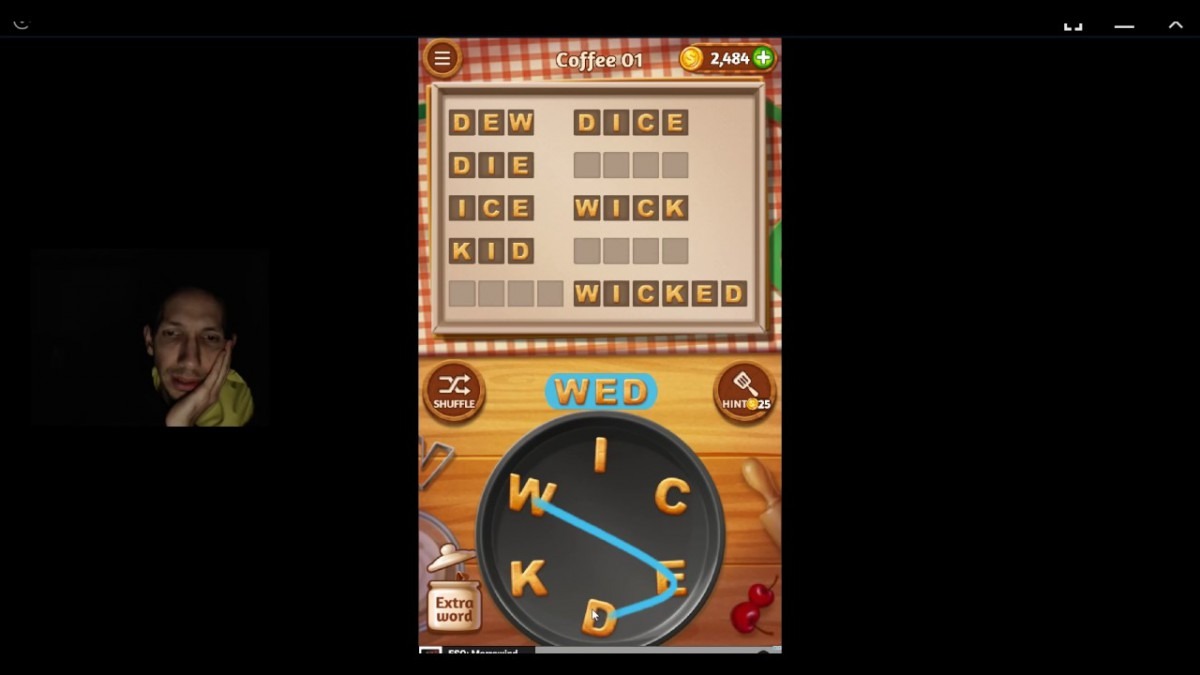 Word Cookies, Commis Chef, Coffee Level 1