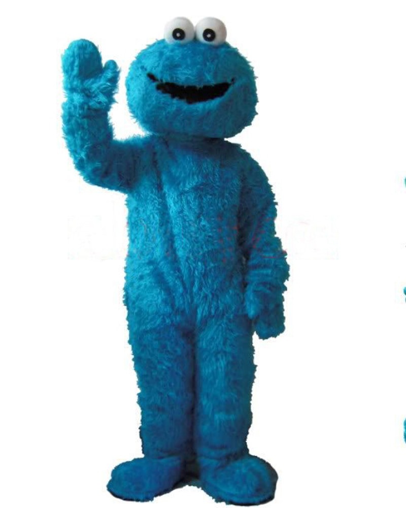 New Wedding Sesame Street Cookie Monster Adult Size Mascot Cosutme