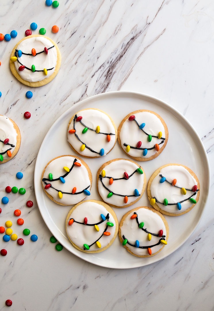 Christmas Lights Cookies For Santa! A Small Batch Sugar Cookie