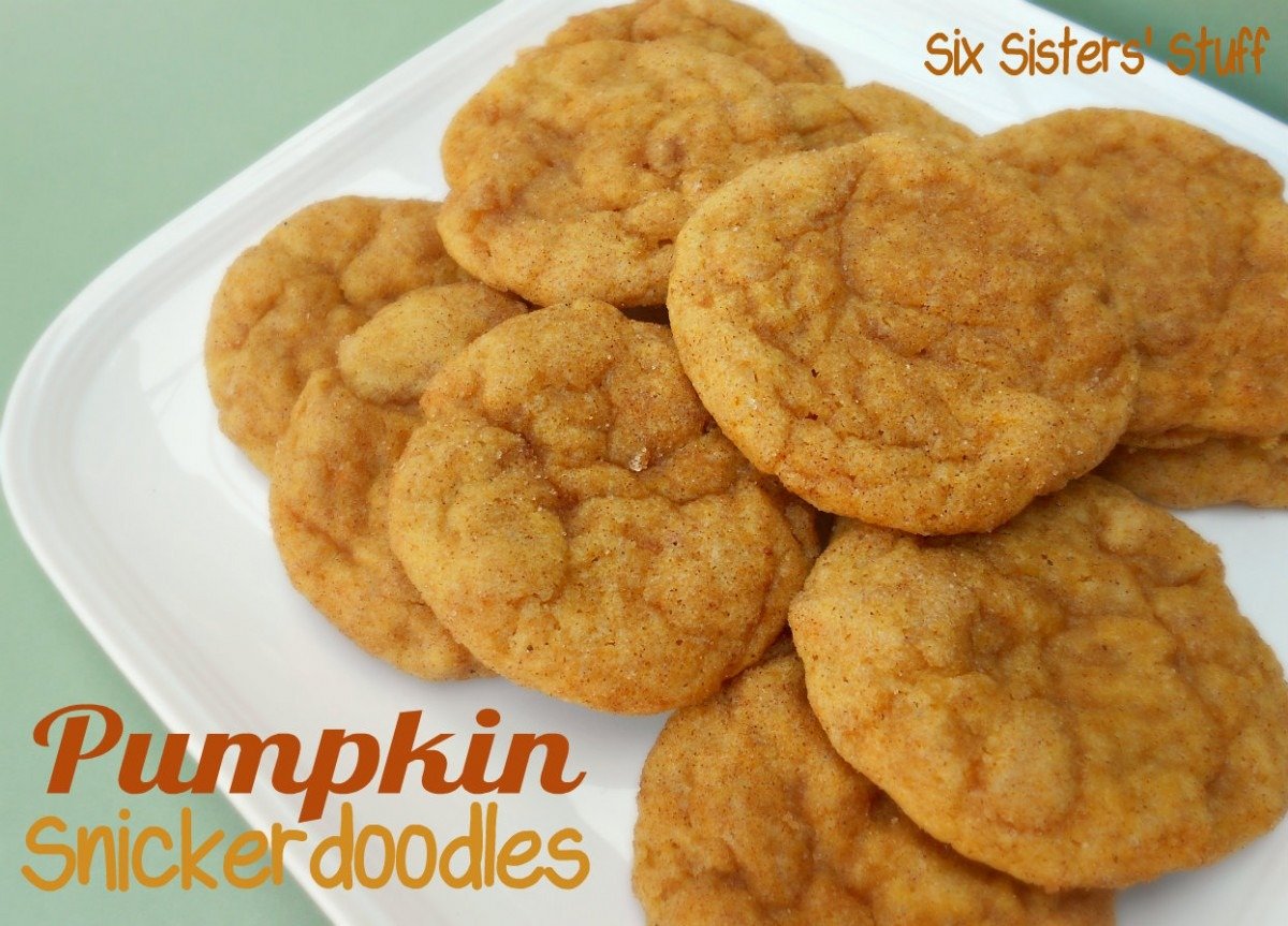 Pumpkin Snickerdoodle Cookies By Six Sisters' Stuff